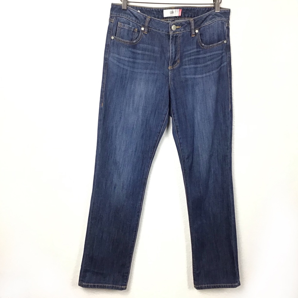 CABI Jeans “THE STRAIGHT” medium wash size 10